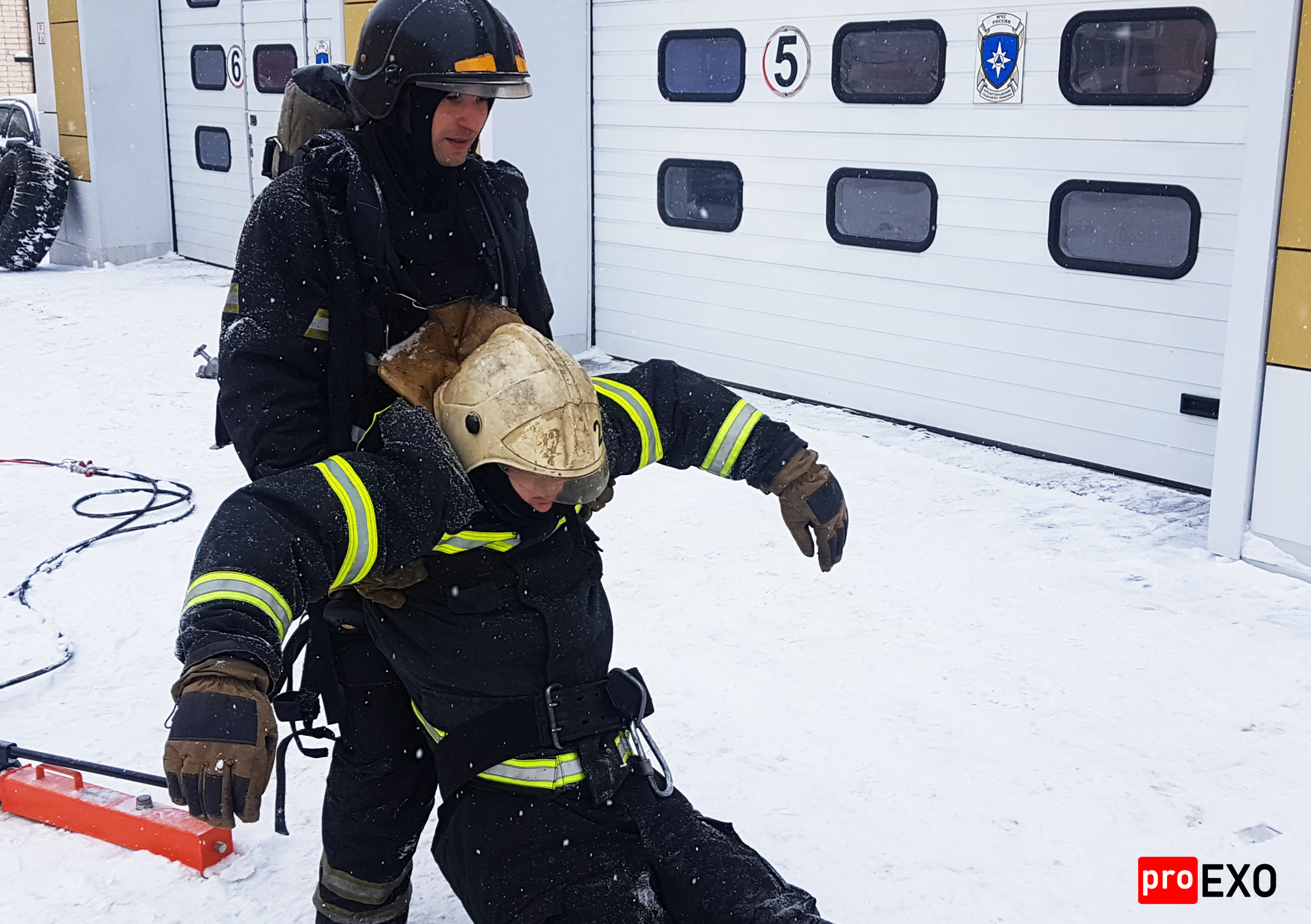 Yesterday ProEXO tested their samples at the Ministry of Emergency Situations - My, Exoskeleton, Means of protection, Rescuers, Longpost