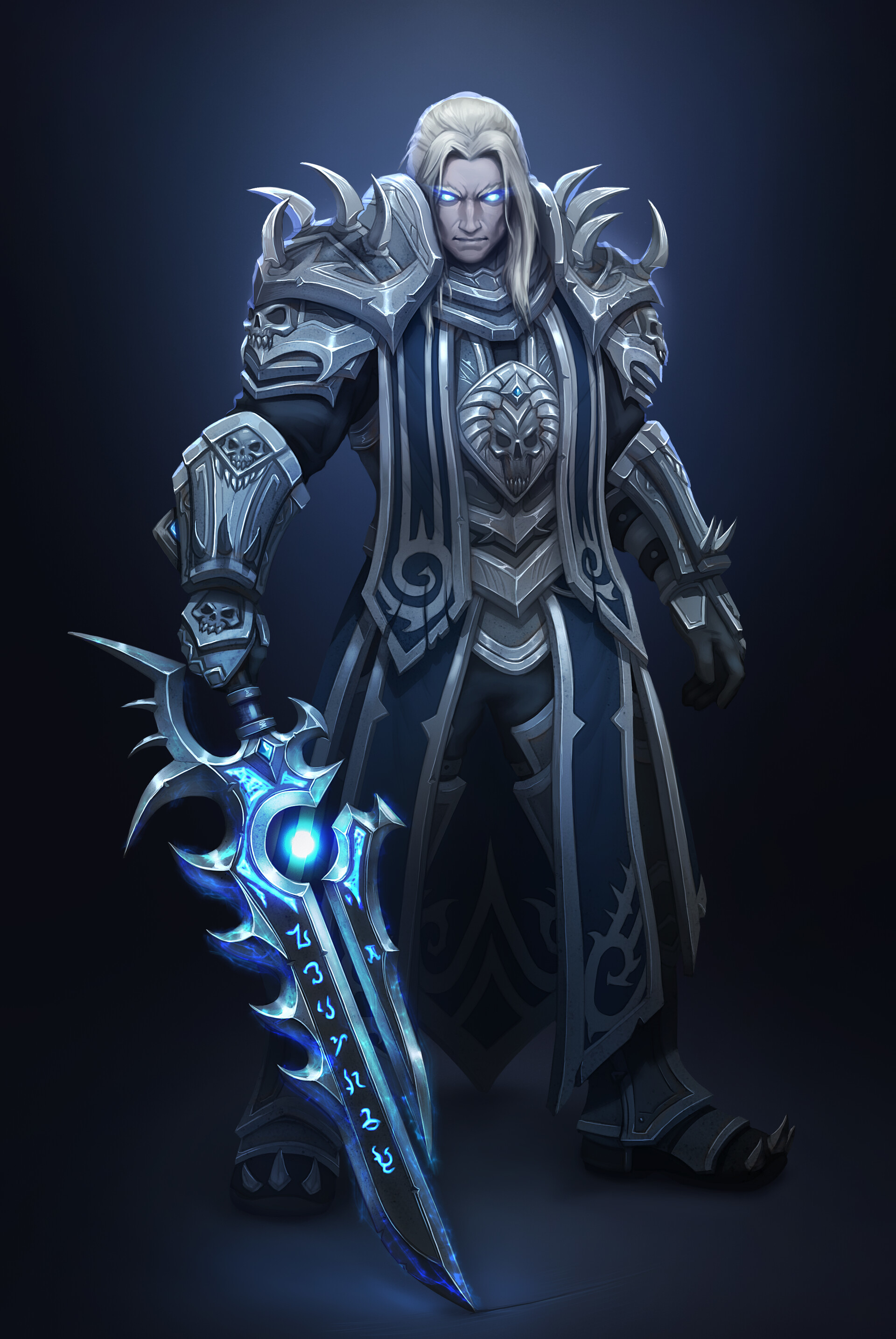 Dark Anduin - Drawing, World of warcraft, Warcraft, Anduin Rinn, Shadowlands, Blizzard, Art