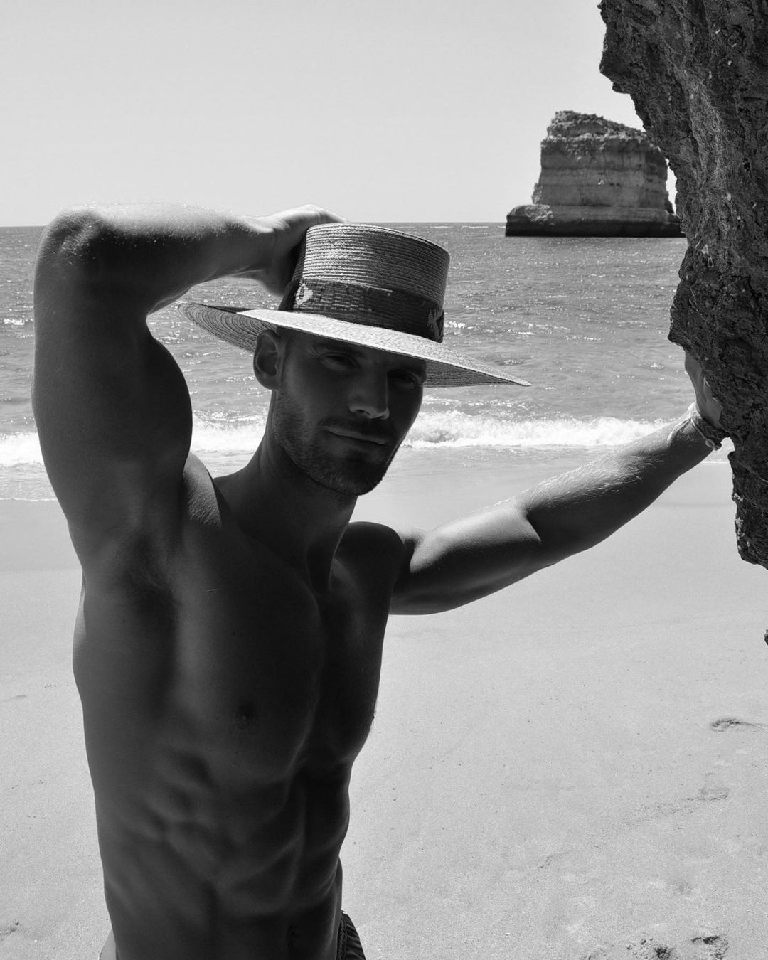 It's all about the hat - NSFW, From the network, Playgirl, beauty, Guys, Men, Straw hat, Hat, Cowboy hat, Longpost