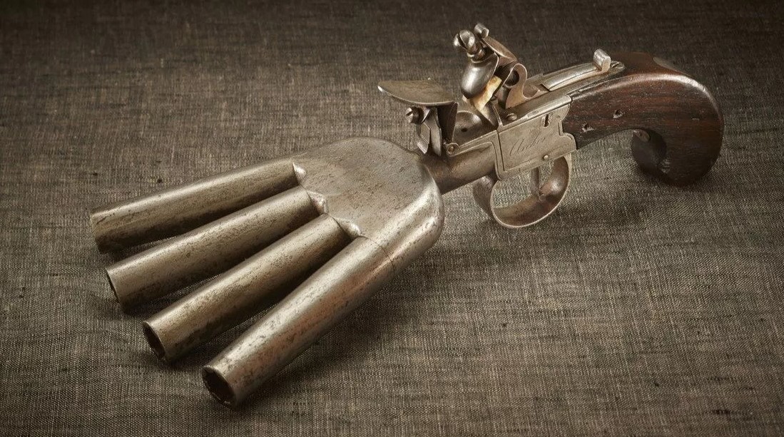 Guns, gunpowder... Two barrels? - My, Weapon, Pistols, Mortar, A gun, History of weapons, Video, Longpost