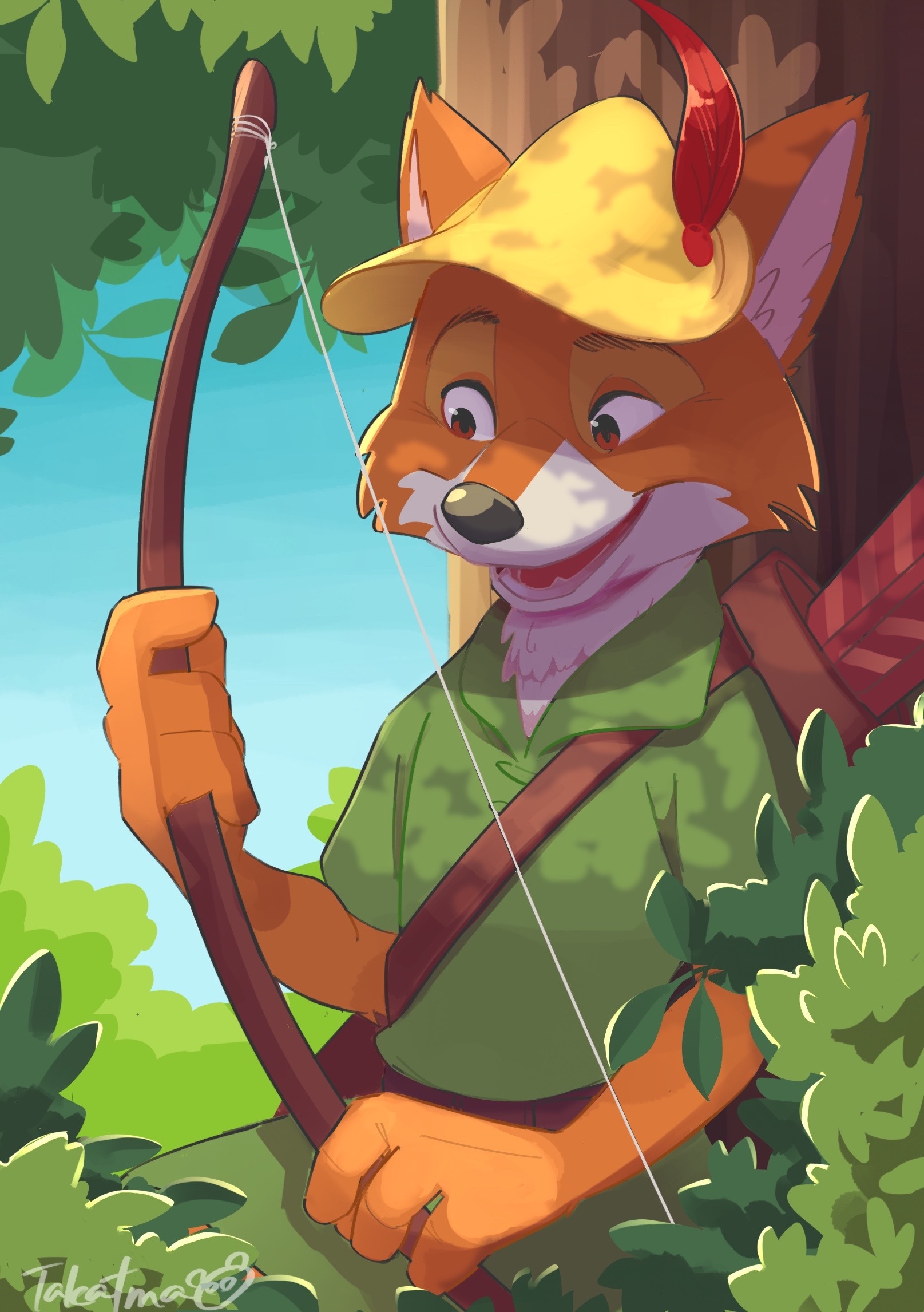 Robin Hood - Art, Robin the Hood, Cartoons, Walt disney company, Takatmaorange