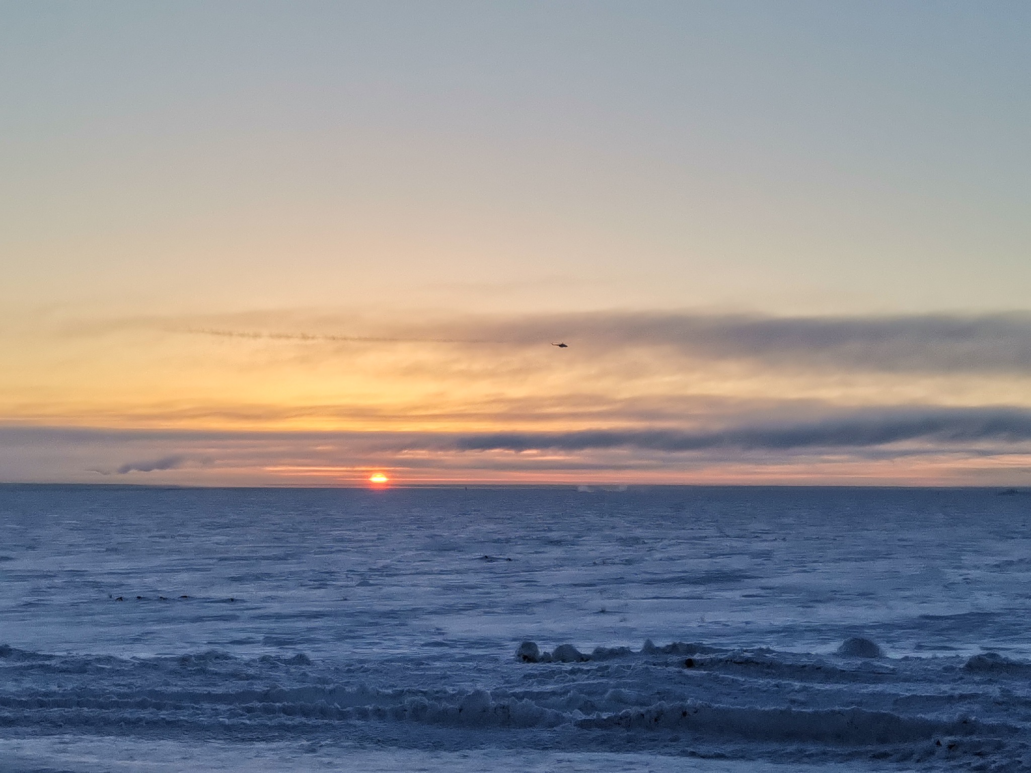 Bovanenkovo, st. Karskaya - My, Mobile photography, Airplane, Arctic, Yamal, Bovanenkovo