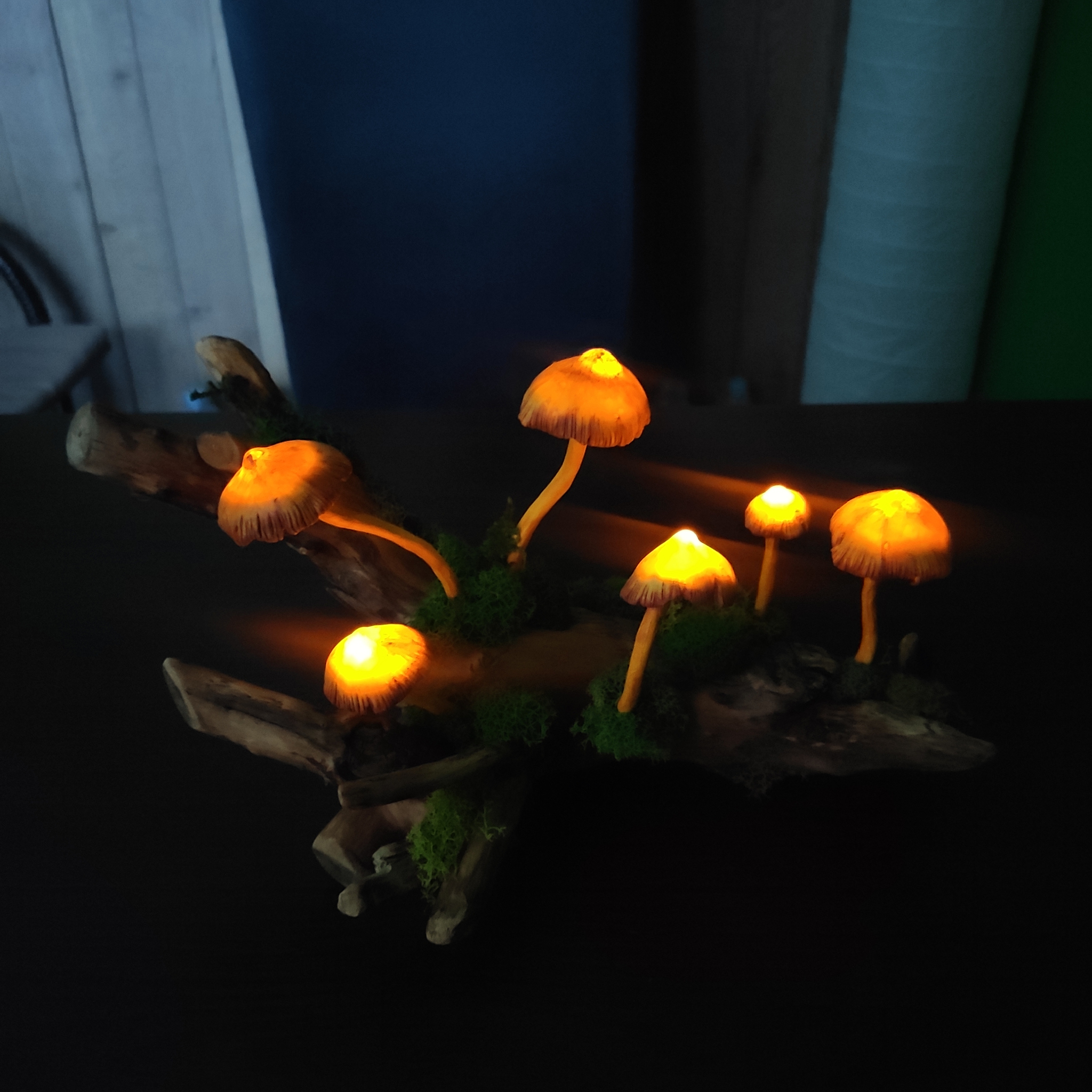 Mushroom night light - My, Needlework, Needlework with process, Longpost, Night light, Mushrooms, Creation