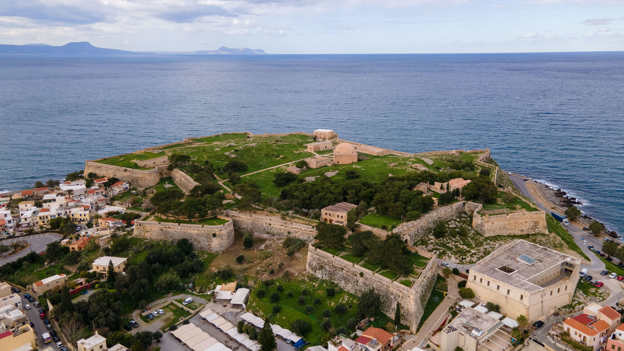 Fortress in Rethymnon, Crete, Greece - My, Quadcopter, Drone, DJI Mavic, Greece, Crete, Rethymnon, The photo, Fortress, Longpost