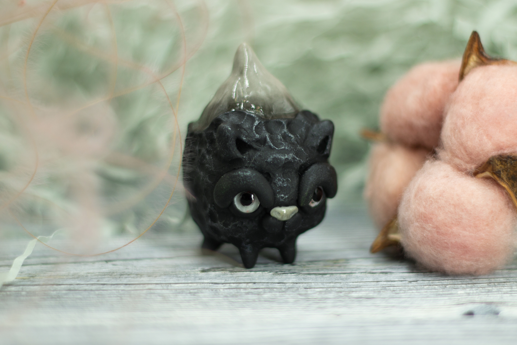 Microcoti - My, Needlework without process, Polymer clay, Figurines, cat, Longpost