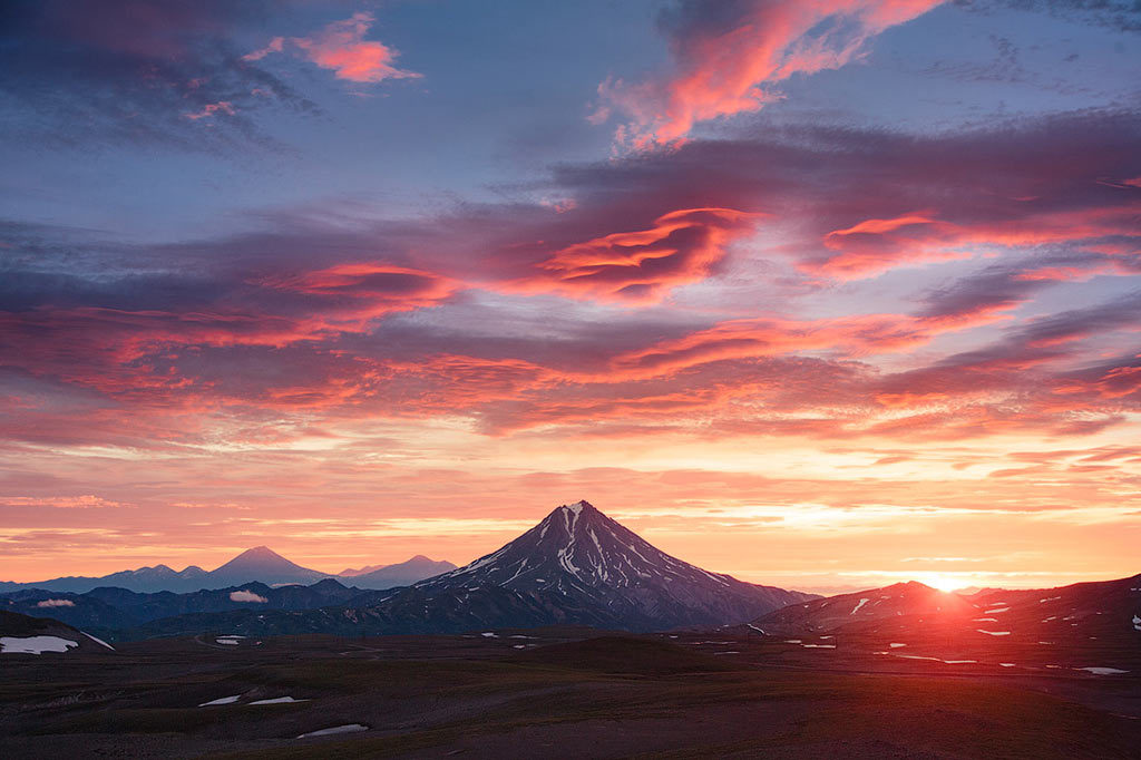 Вулканы и горы Камчатки - Камчатка, Россия, Фотография, Вулкан, Природа, Длиннопост