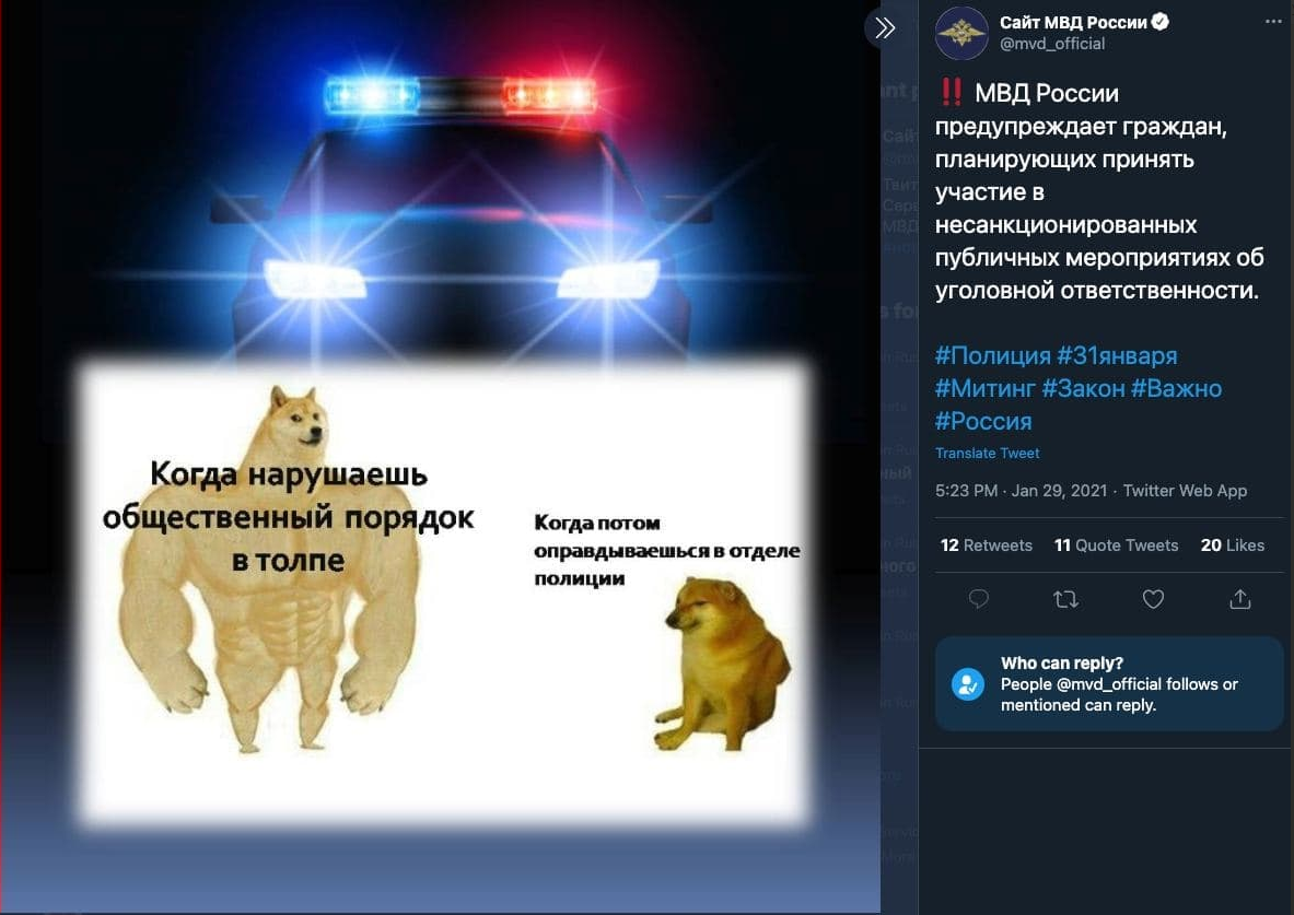 Have the Ministry of Internal Affairs learned to meme? o_0 - MDV, Memes, Protest, Humor, Politics