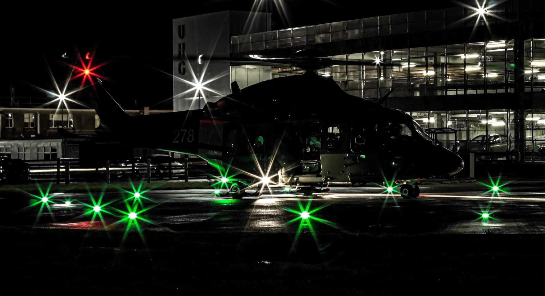 Lights - Helicopter, Night, Lights, beauty, The photo