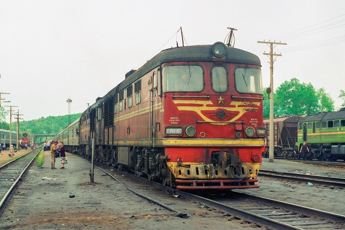 Railway nineties - A train, Railway, 90th, Made in USSR, The photo, Longpost