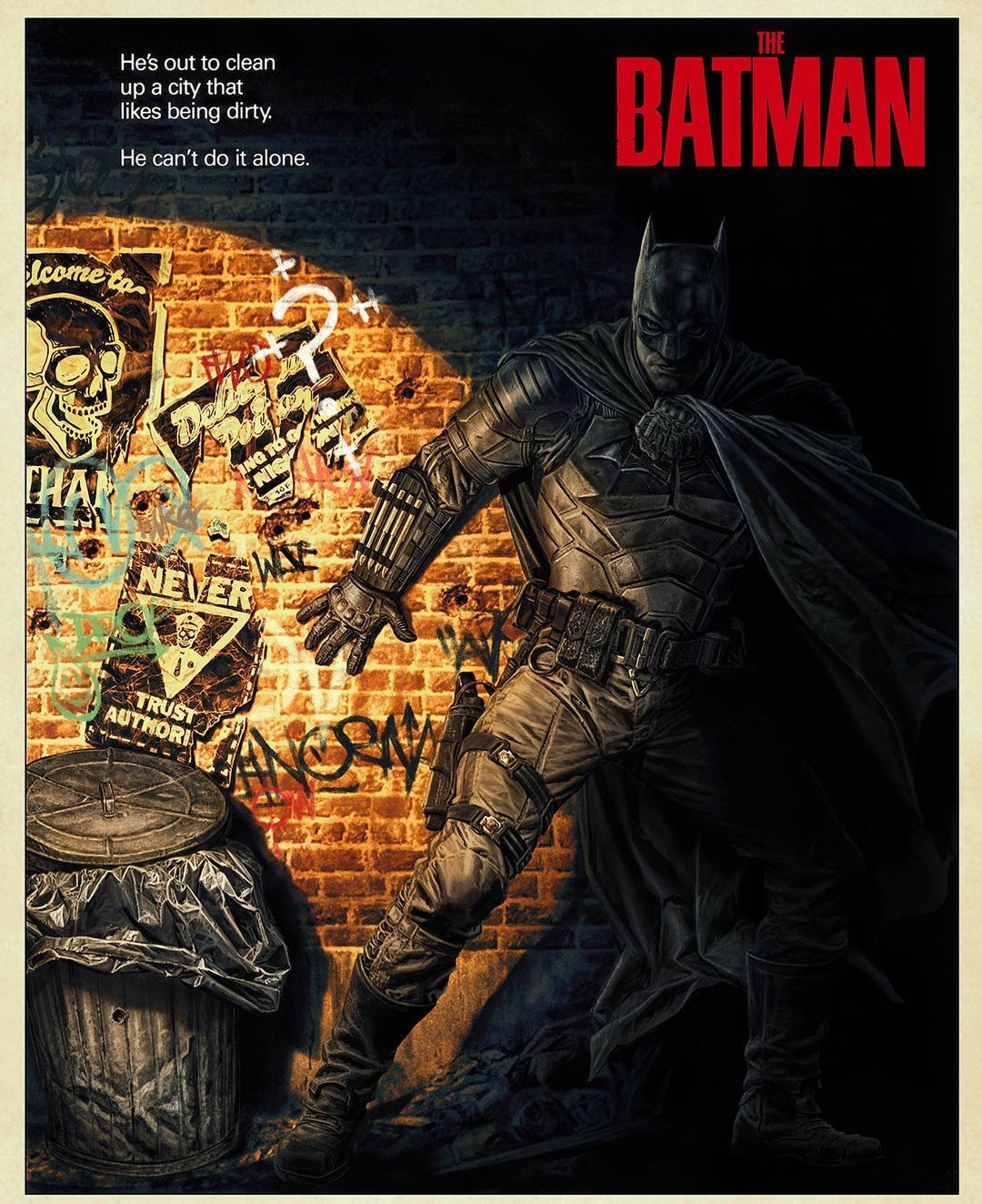 Robert Pattinson's Batman - Art, Batman, Dc comics, Robert Pattison, Lee bermejo, Poster