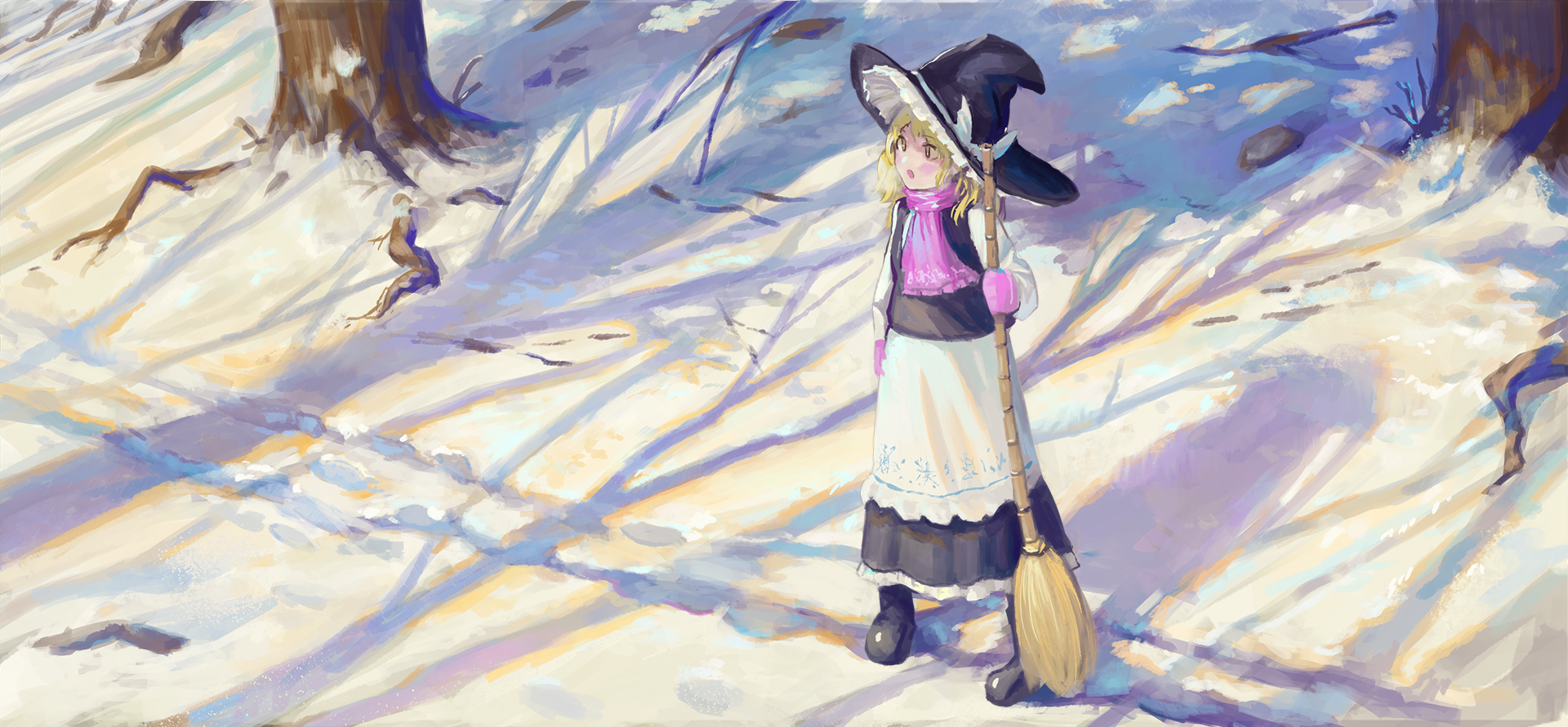 Мариса Кирисаме - Touhou, Kirisame Marisa, Иллюстрации, Аниме, Игры, Fjsmu