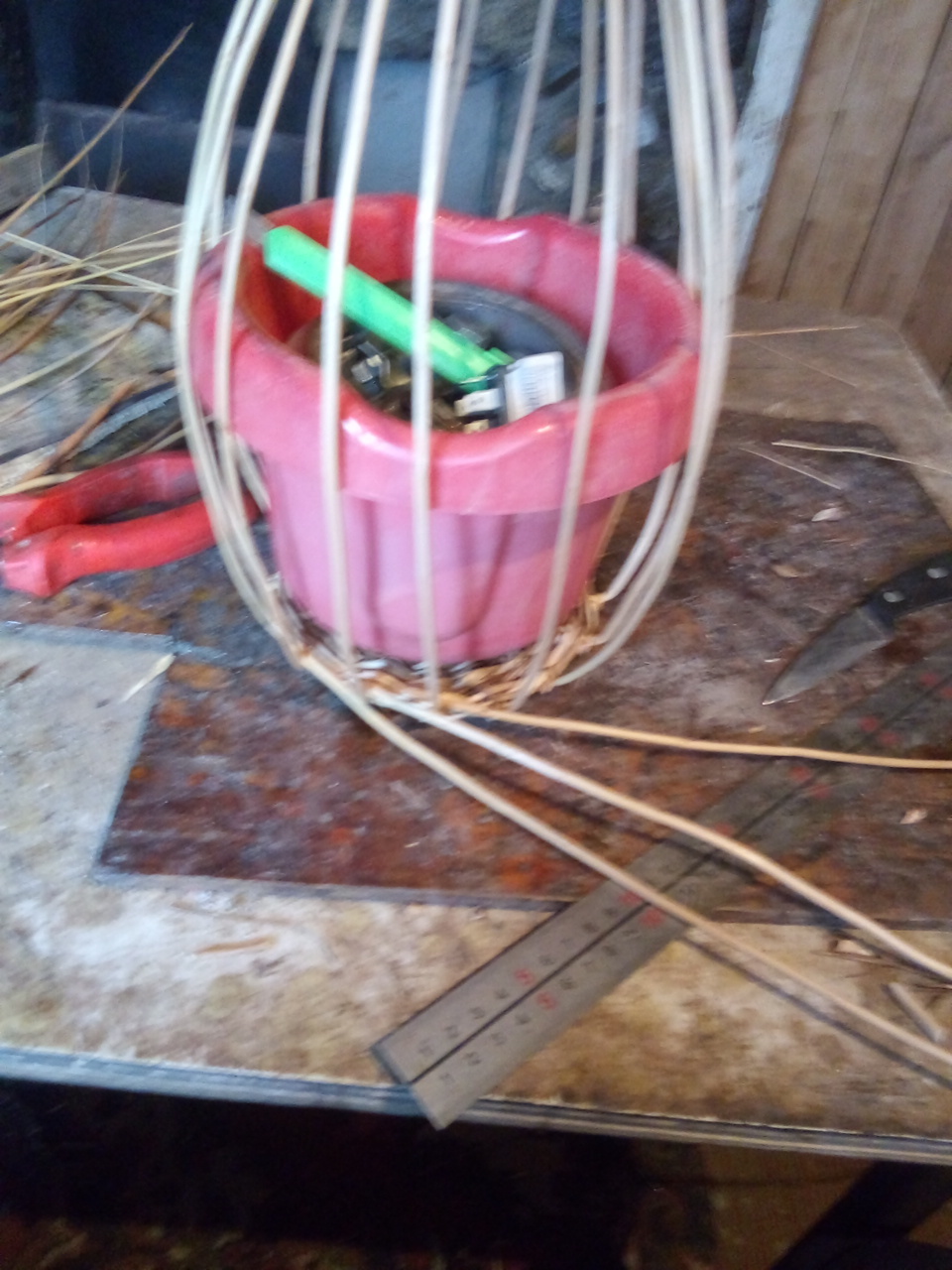 Craft. Basket - My, With your own hands, Weaving, Longpost, Needlework with process