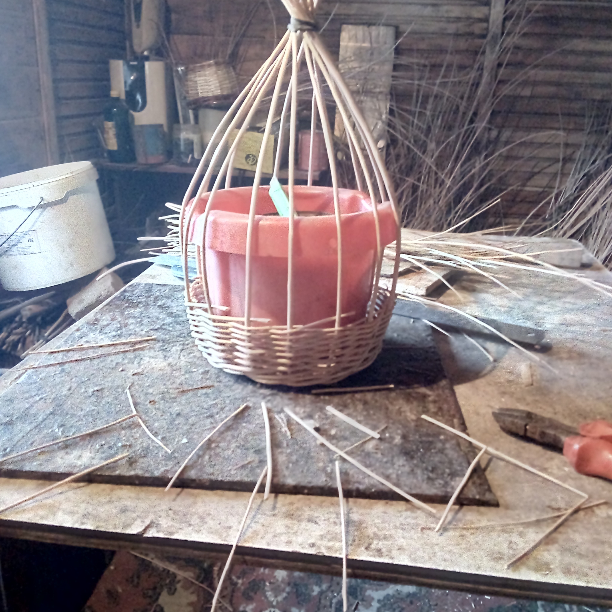 Craft. Basket - My, With your own hands, Weaving, Longpost, Needlework with process