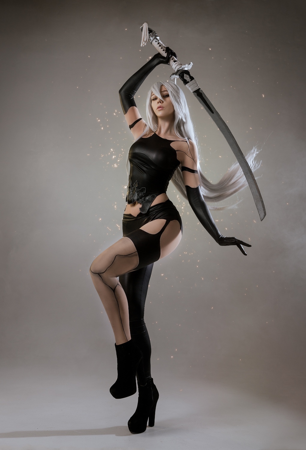 Cosplay Android A2 from NieR: Automata - Cosplay, Beautiful girl, PHOTOSESSION, Longpost, Yorha unit No 2 type a