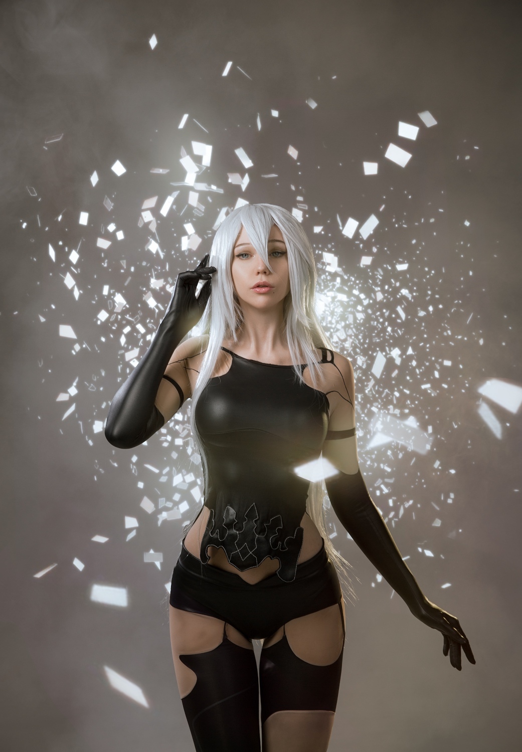 Cosplay Android A2 from NieR: Automata - Cosplay, Beautiful girl, PHOTOSESSION, Longpost, Yorha unit No 2 type a
