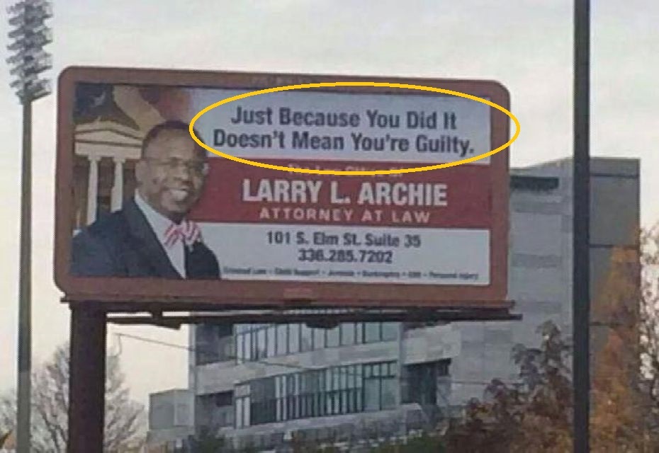 Better call Larry - Advocate, You better call Saul, Billboard, Advertising, The crime