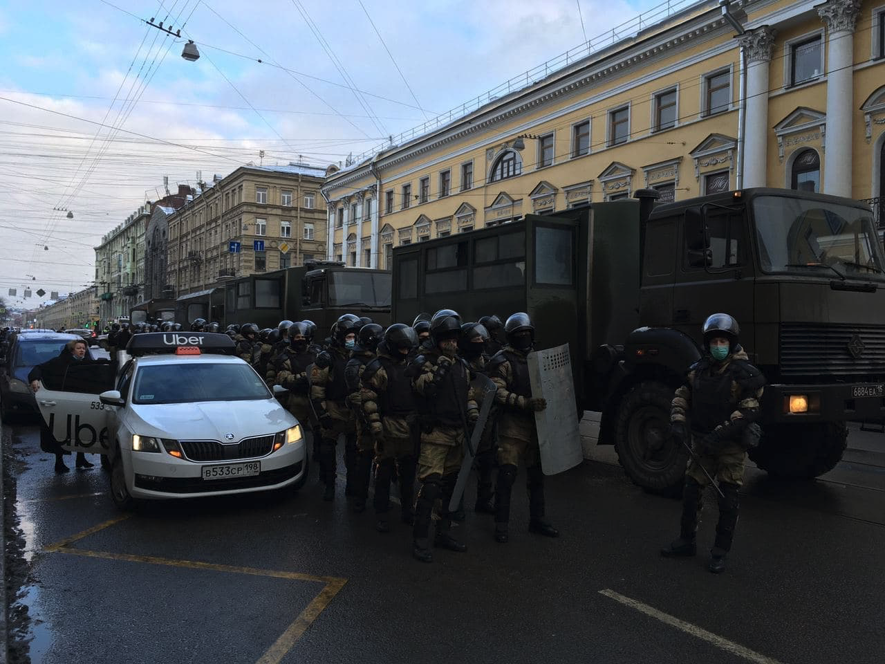 2) January 31. Protests in Russia - news, Politics, Rally, Russia, Protest, Detention, Siloviki, Riot police, Alexey Navalny, Vladimir Putin, Video, Longpost, Negative