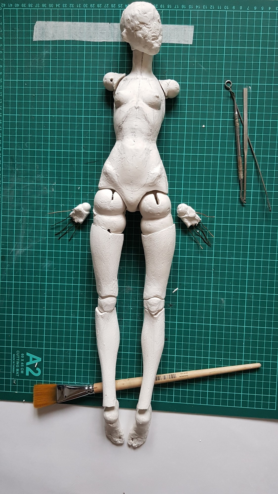 Hell - NSFW, My, Author's toy, Jointed doll, Handmade, Needlework with process, Puppeteer, Longpost