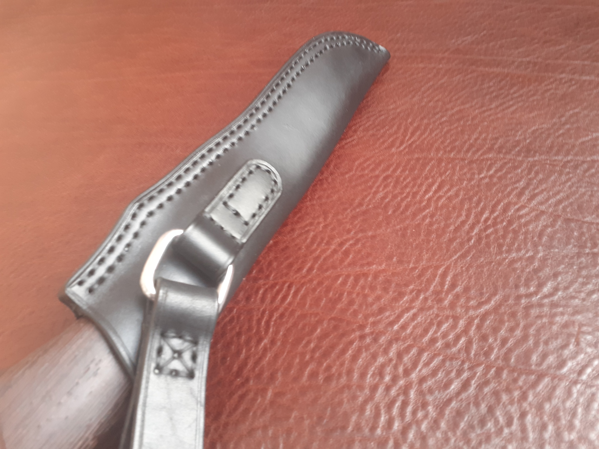 Leather scabbard - My, Sheath, Leather, Leather products, Handmade, Video, Longpost, Needlework without process