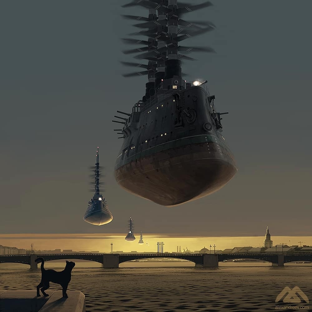 Ночь военно-морского флота - Арт, Рисунок, Alex Andreev