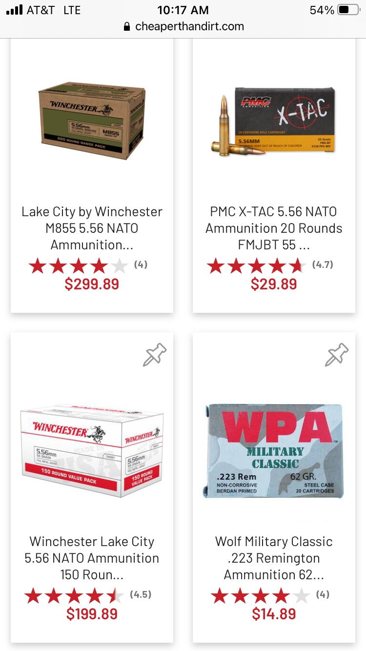 Ammo prices in the USA - My, Weapon, Cartridges, High prices, USA, Longpost