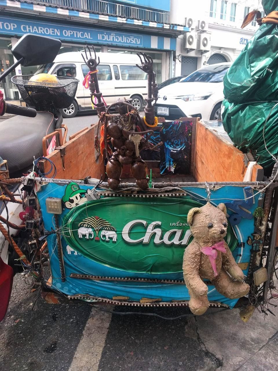 Chang-man and his Changmobile - My, Thailand, Phuket, Beer, Chang, Moped, Brands, Longpost