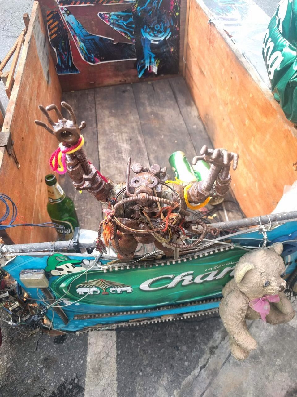 Chang-man and his Changmobile - My, Thailand, Phuket, Beer, Chang, Moped, Brands, Longpost