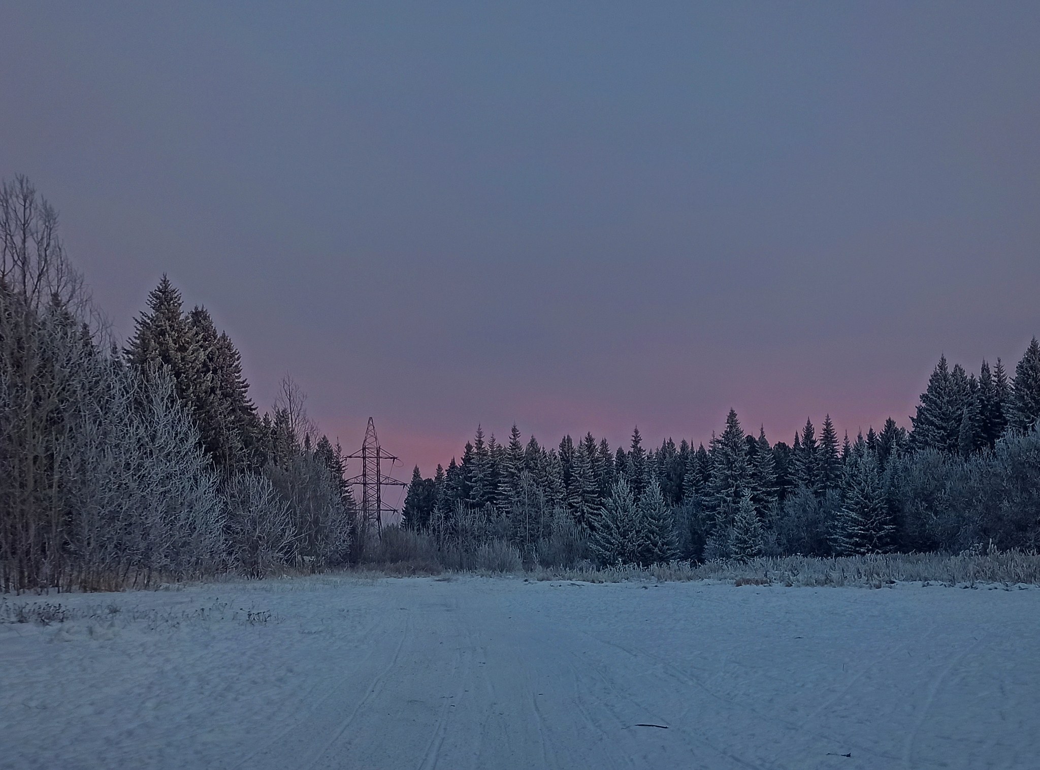 Зимние прогулки - Моё, Мобильная фотография, Зима, Город, Север, Ханты-Мансийск, Закат, Длиннопост