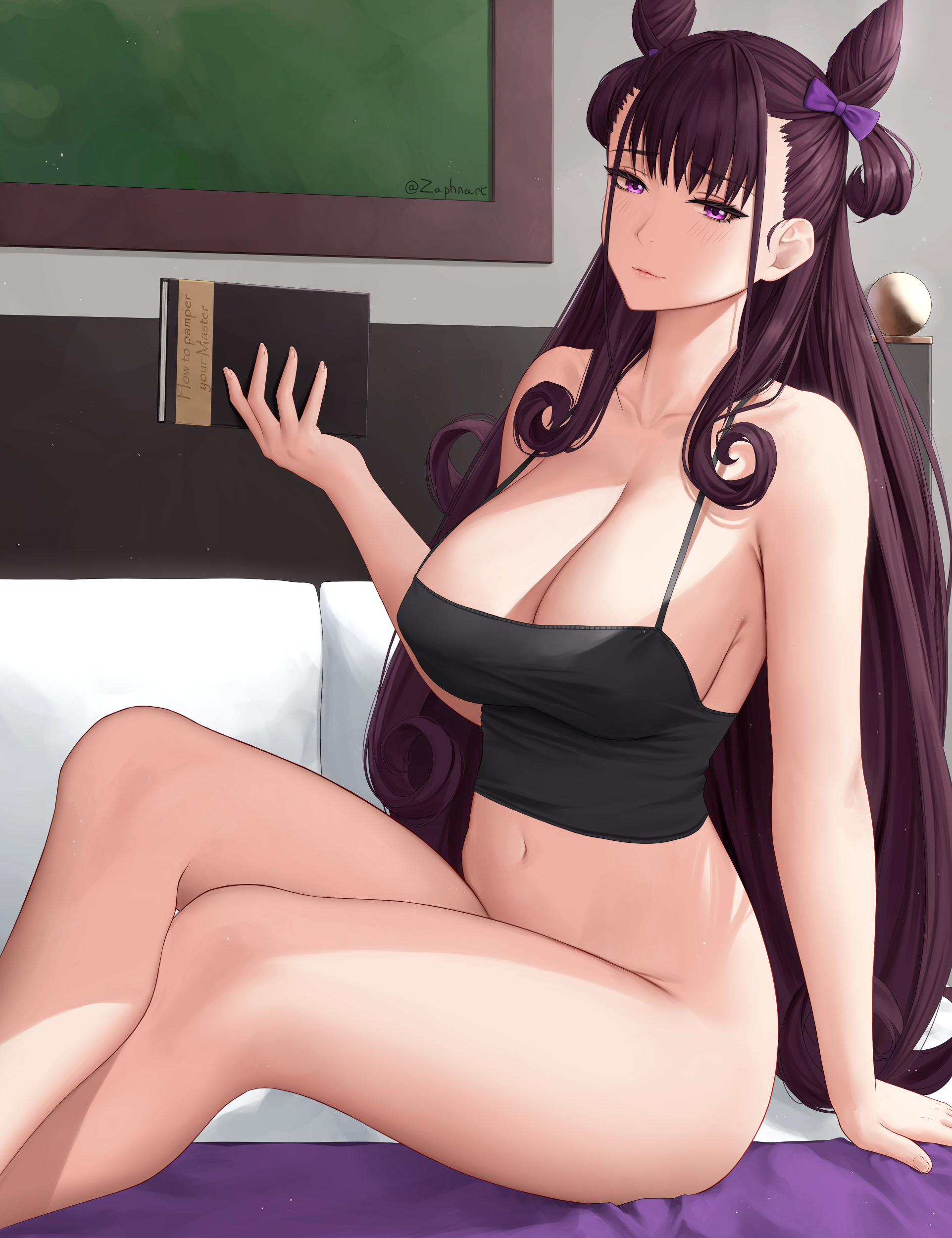 Murasaki Shikibu - NSFW, Аниме, Anime Art, Fate, Fate Grand Order, Murasaki Shikibu, Очки, Грудь, Длиннопост