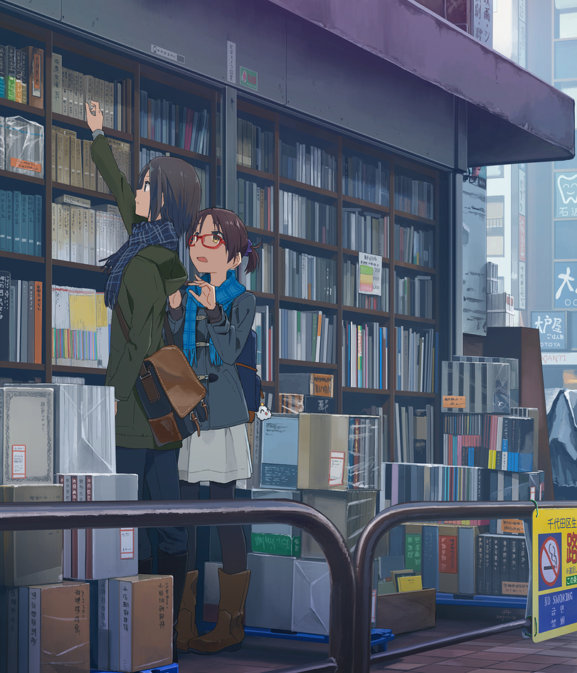 Everyday life by kusakabe - Anime, Anime art, Original character, Longpost, Kusakabe, Daily routine