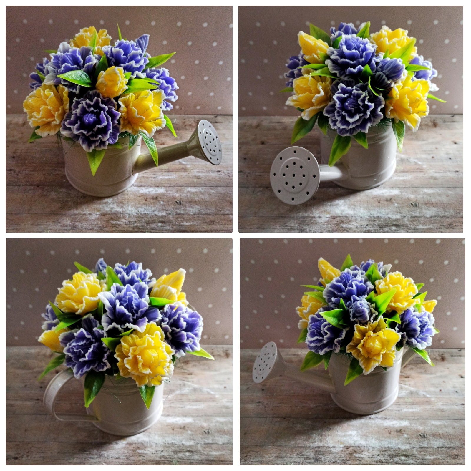 Interior bouquets made of soap - My, Soap, Needlework without process, With your own hands, Needlework, Soap making, Flowers, Longpost