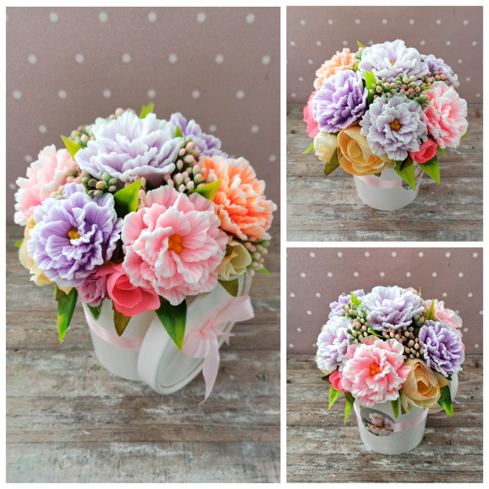 Interior bouquets made of soap - My, Soap, Needlework without process, With your own hands, Needlework, Soap making, Flowers, Longpost