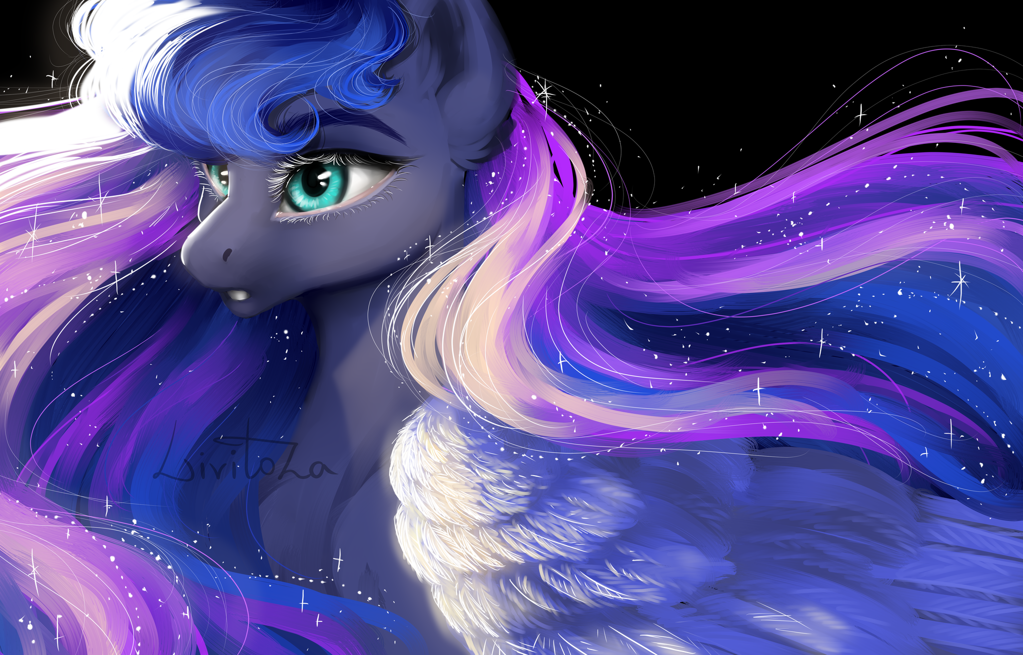 Light - My, My little pony, Princess luna, Livitoza