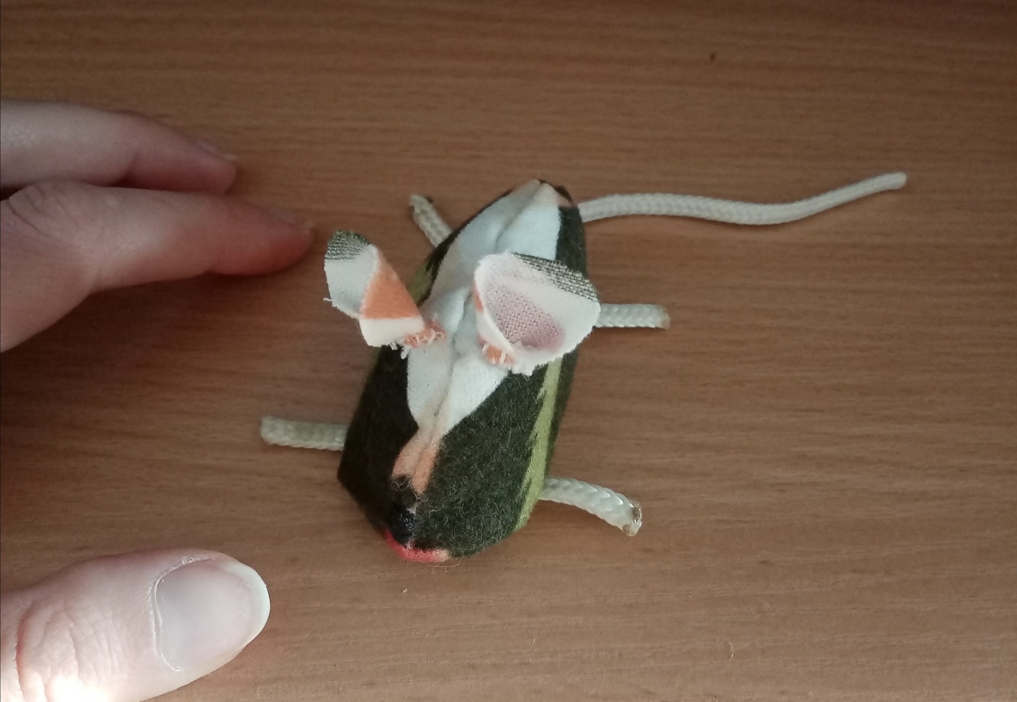 Mouse for cat - My, Toys, cat, Mouse, Needlework