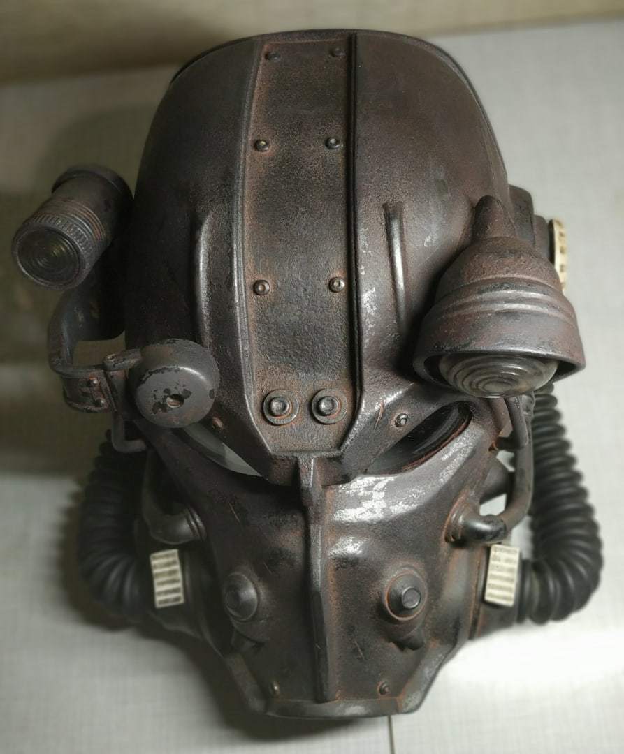 Power armor helmet t60b (Fallout4) - My, Fallout, Power armor, Cosplay, Handmade, Needlework without process, Longpost, Fallout 4