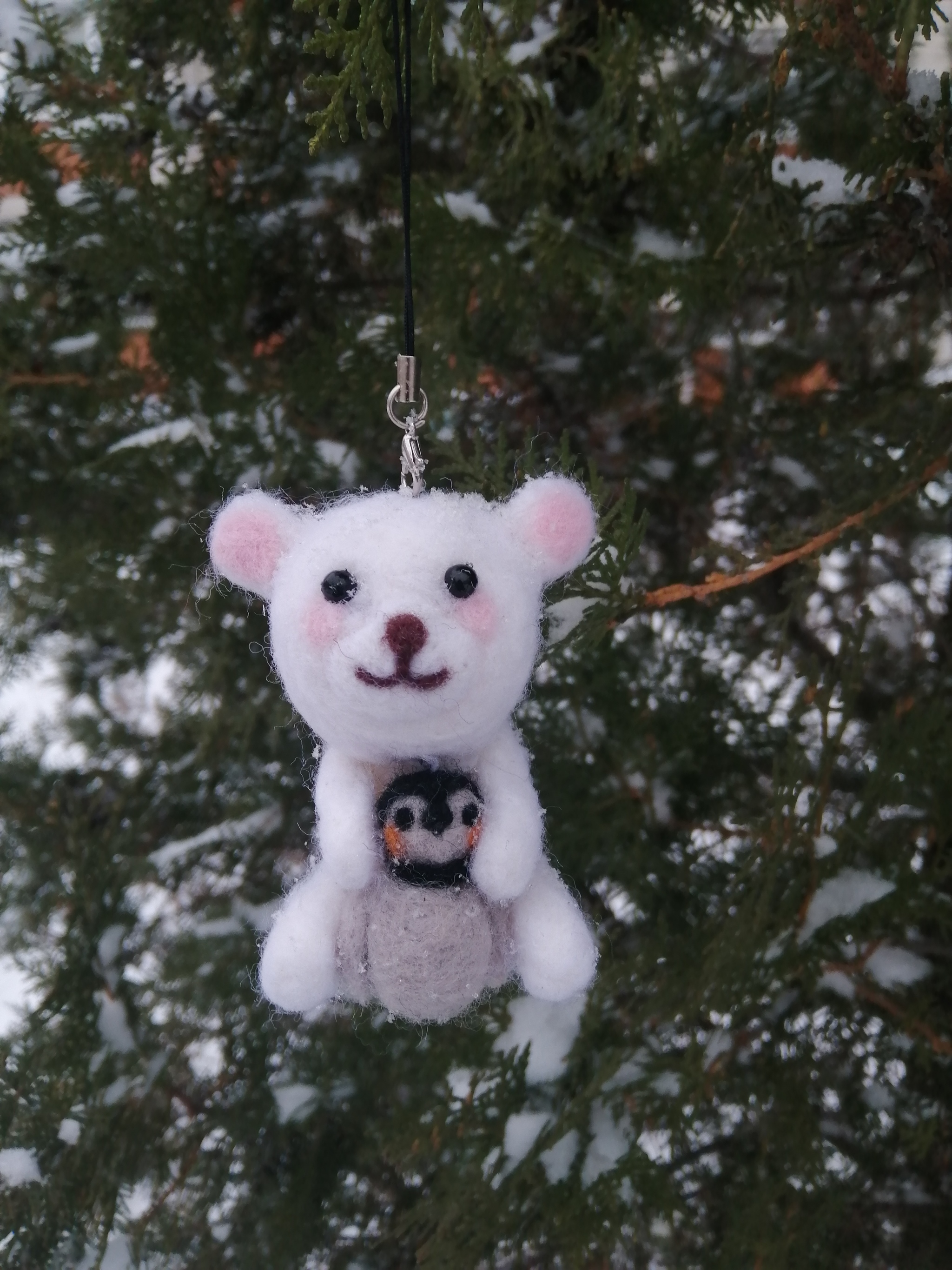 First dry felting in my life - My, Dry felting, Needlework without process, Wool, Wool toy, The Bears, First time, Новичок, Longpost