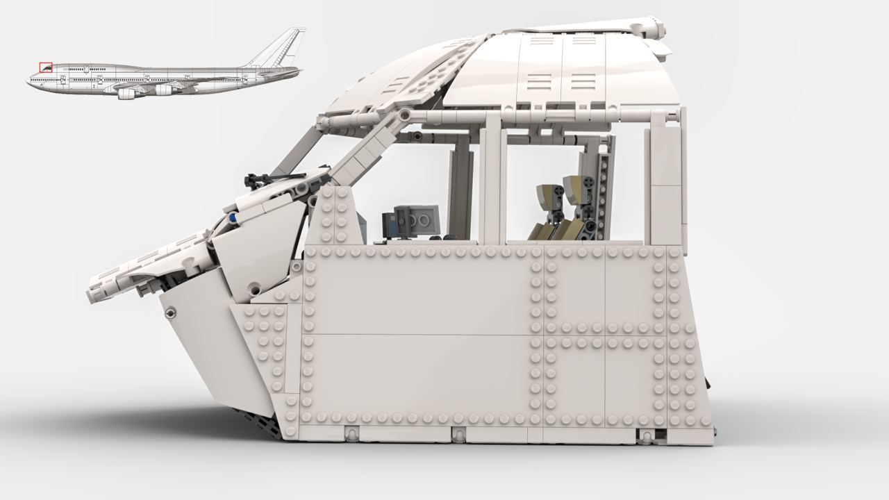 Lego 747 cockpit - Lego, Boeing 747, Constructor, Aviation, Longpost, Cabin