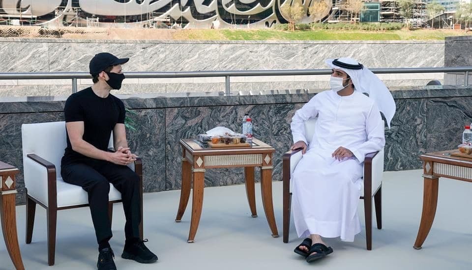 Pavel Durov appeared on camera for the first time in a long time - Pavel Durov, Telegram, Hamdan bin Mohammed al-Maktoum, UAE, The photo