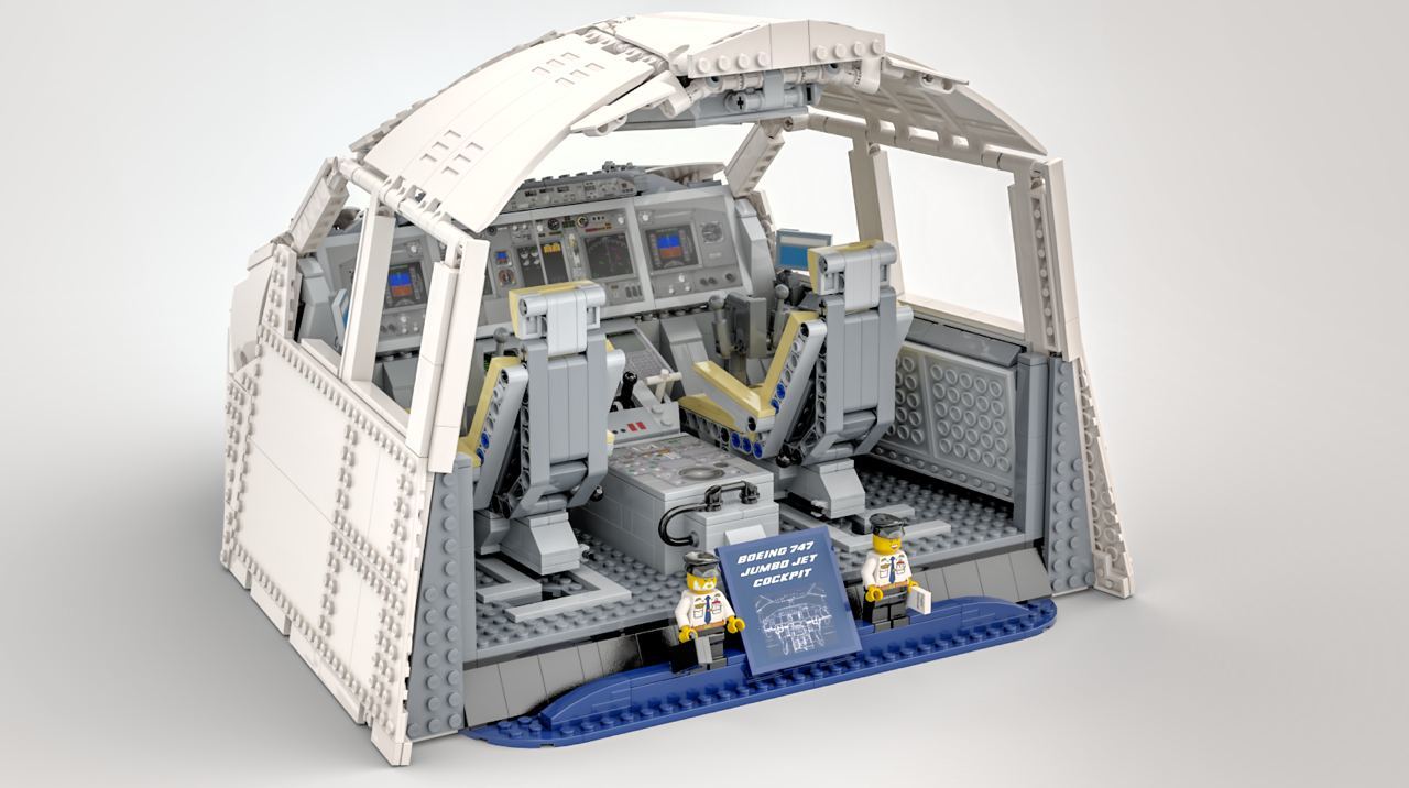 Lego 747 cockpit - Lego, Boeing 747, Constructor, Aviation, Longpost, Cabin