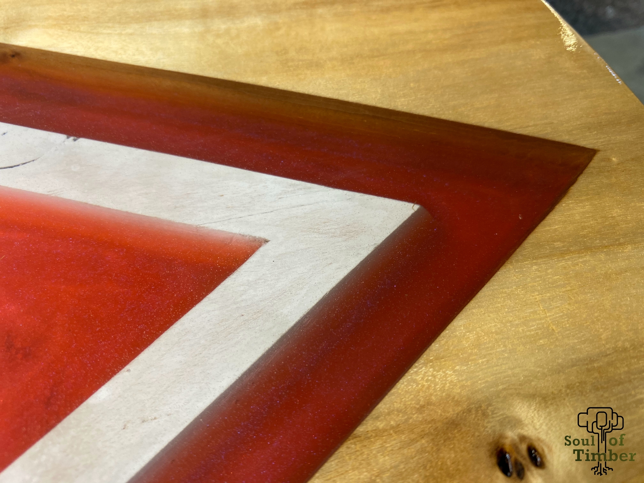 A real souvenir for a true fan - My, Spartak Moscow, Carpenter, Epoxy resin, Fan art, Creation, Solid wood furniture, Furniture, Table, Painting, Art, Video, Longpost, Needlework with process