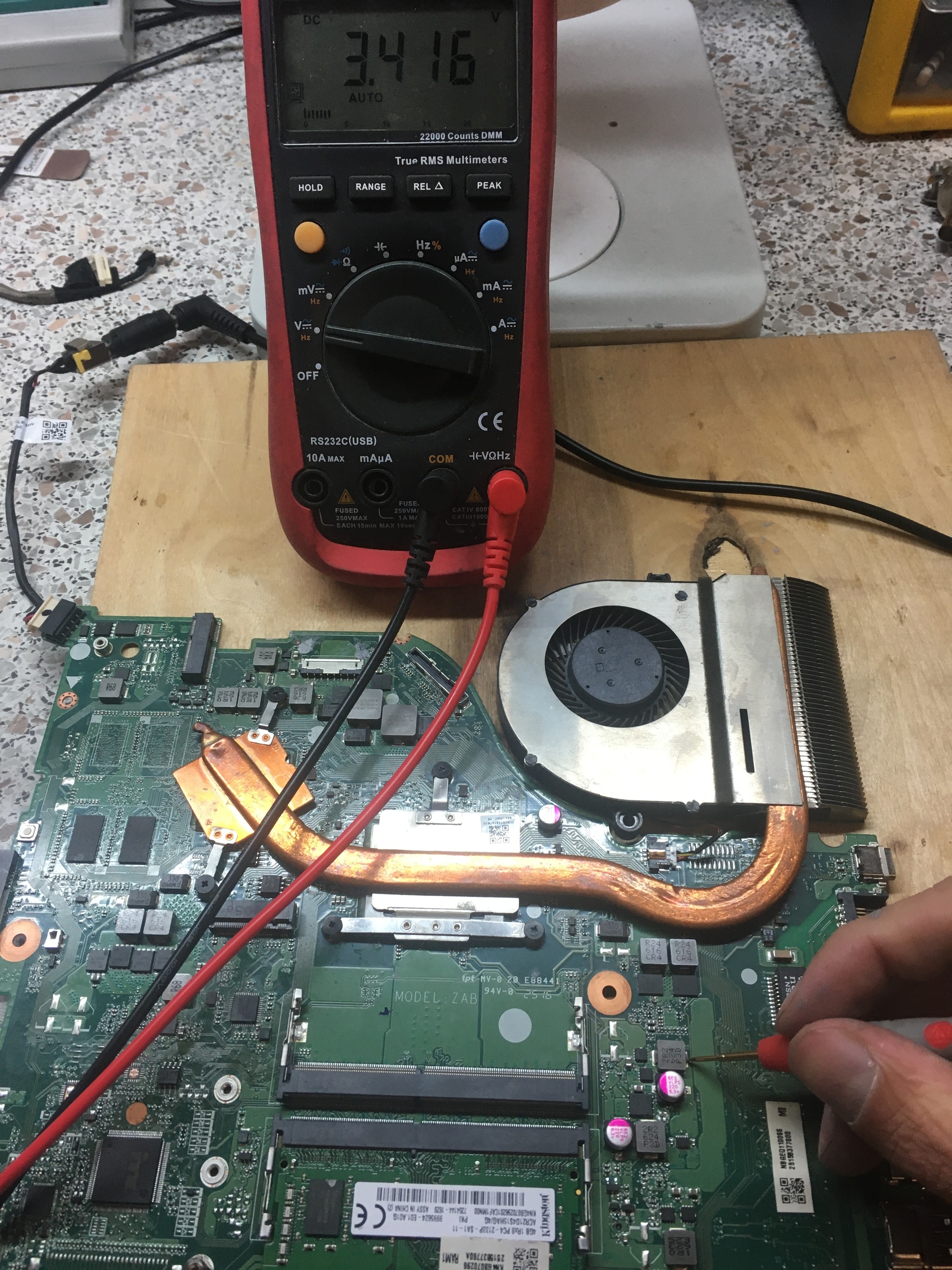 Repairing a flooded Acer E5-553g - My, Repair of equipment, Laptop Repair, Motherboard, Filled, Longpost