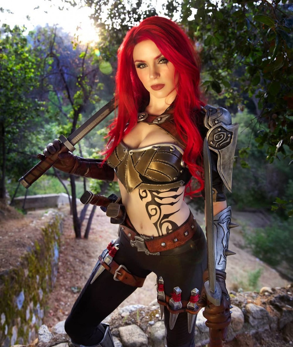 Katarina from League of Legends - Cosplay, League of legends, Katarina, Longpost, Girls, Alin Ma (xenoncos)