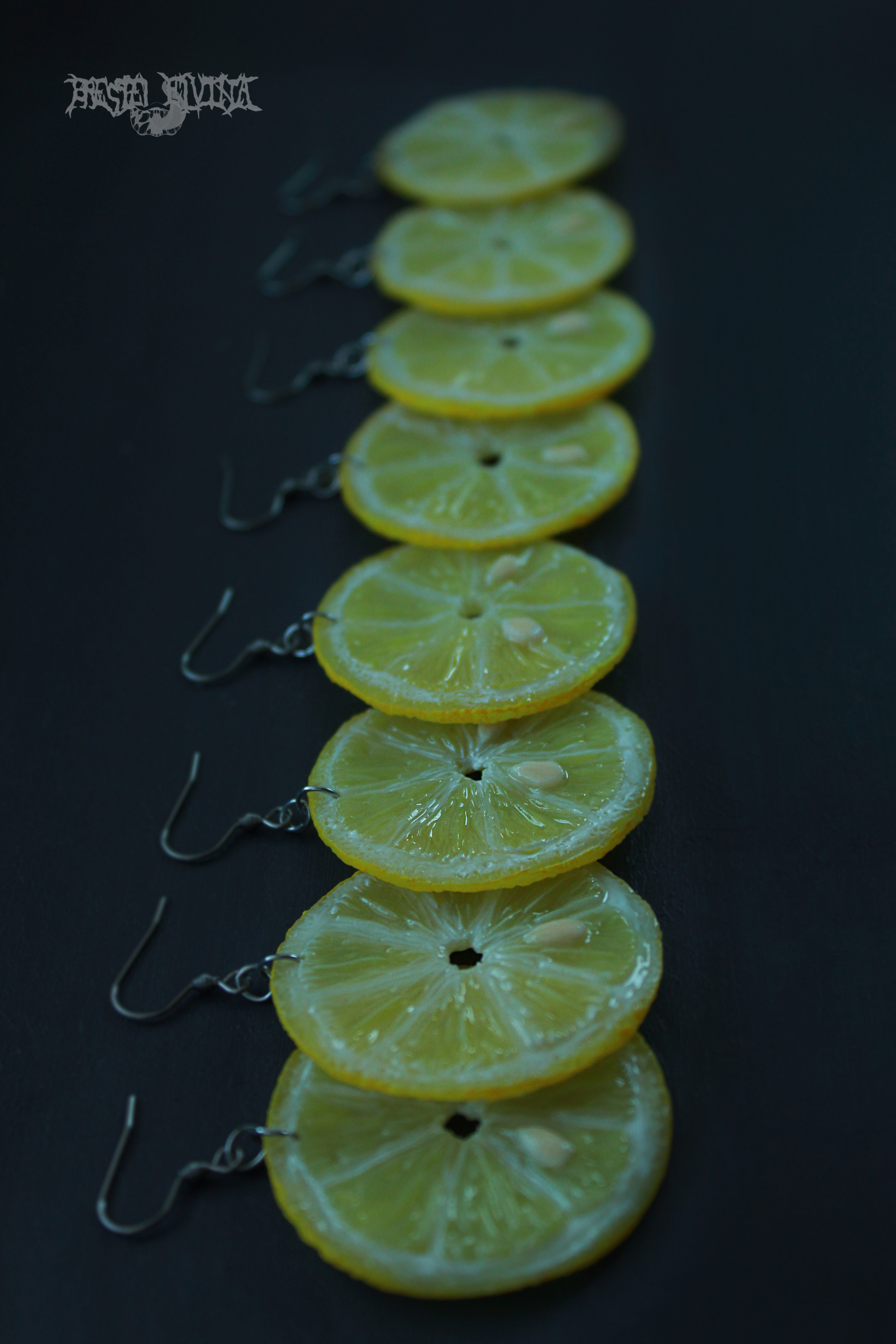 Lemon and lime earrings - My, Polymer clay, Needlework without process, Earrings, Lemon, Longpost, Bijouterie