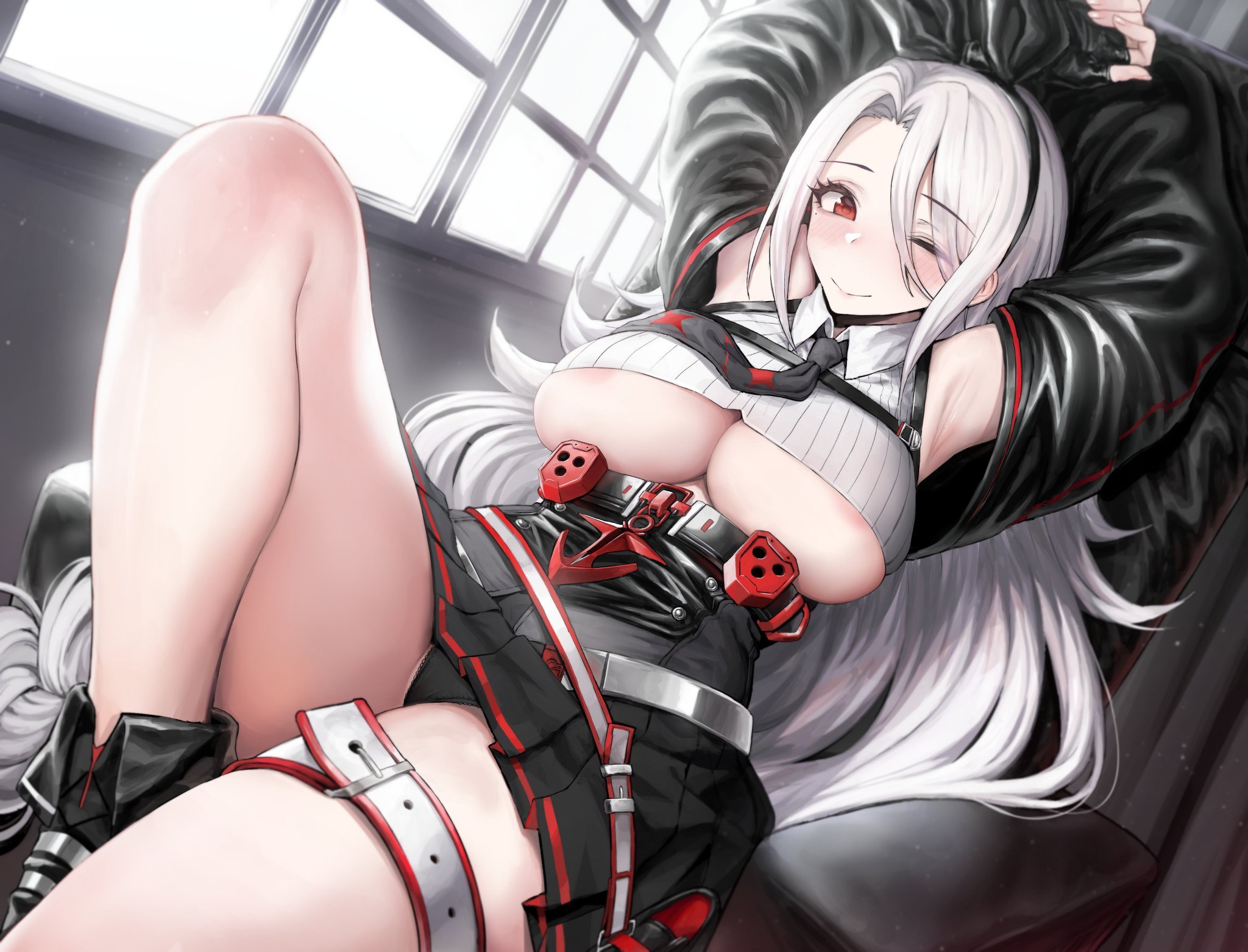 Mochirong art - NSFW, Аниме, Anime Art, Genshin Impact, Azur Lane, Atago, Prinz Eugen, Эротика, Рисованная эротика, Сиськи, Длиннопост, Mochirong