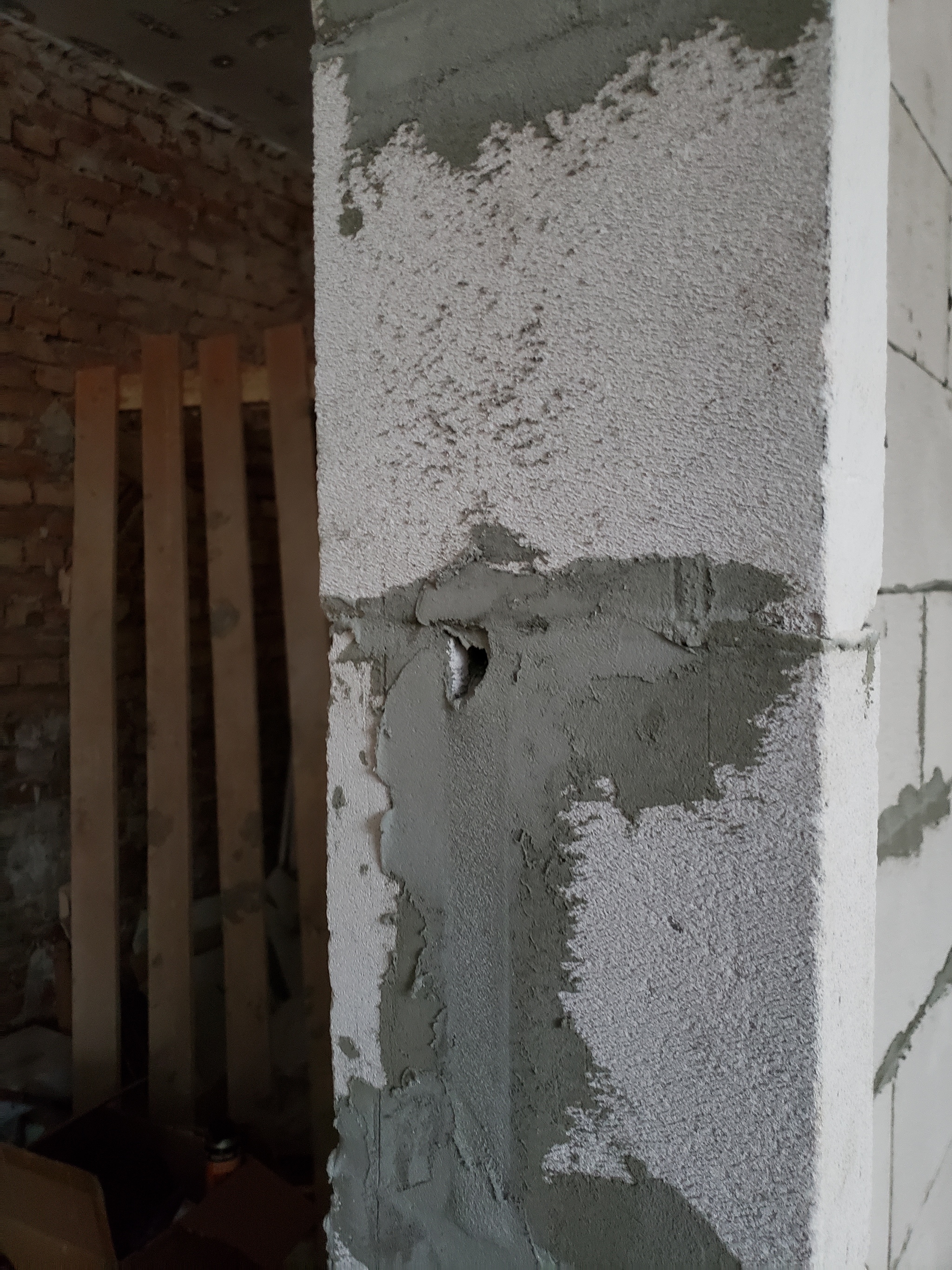 Is this type of laying of aerated concrete normal? - My, Aerated concrete, Styling, Repair, Repair of apartments, Need advice, Partitions, Wall, Aerated blocks, Longpost