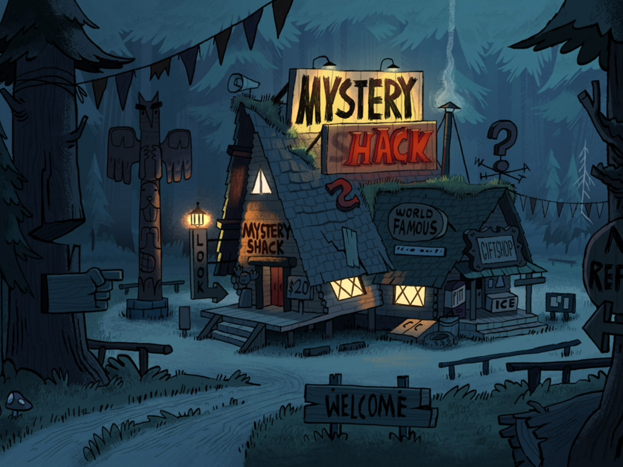 Хижина чудес\Mystery Shack,  от pixel art до 3D - Mystery shack, Gravity Falls, Арт, Длиннопост, Подборка