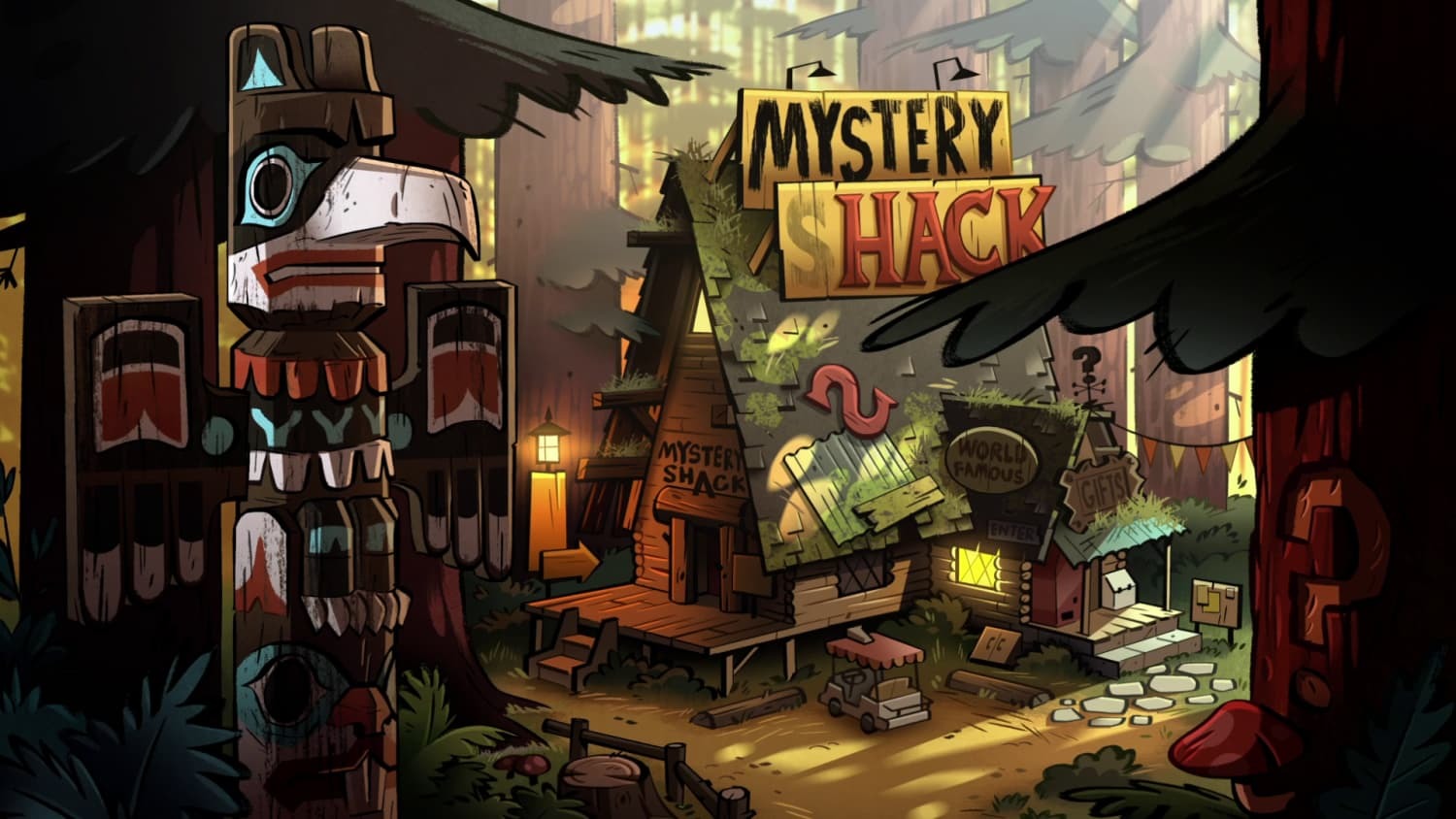 Хижина чудес\Mystery Shack,  от pixel art до 3D - Mystery shack, Gravity Falls, Арт, Длиннопост, Подборка