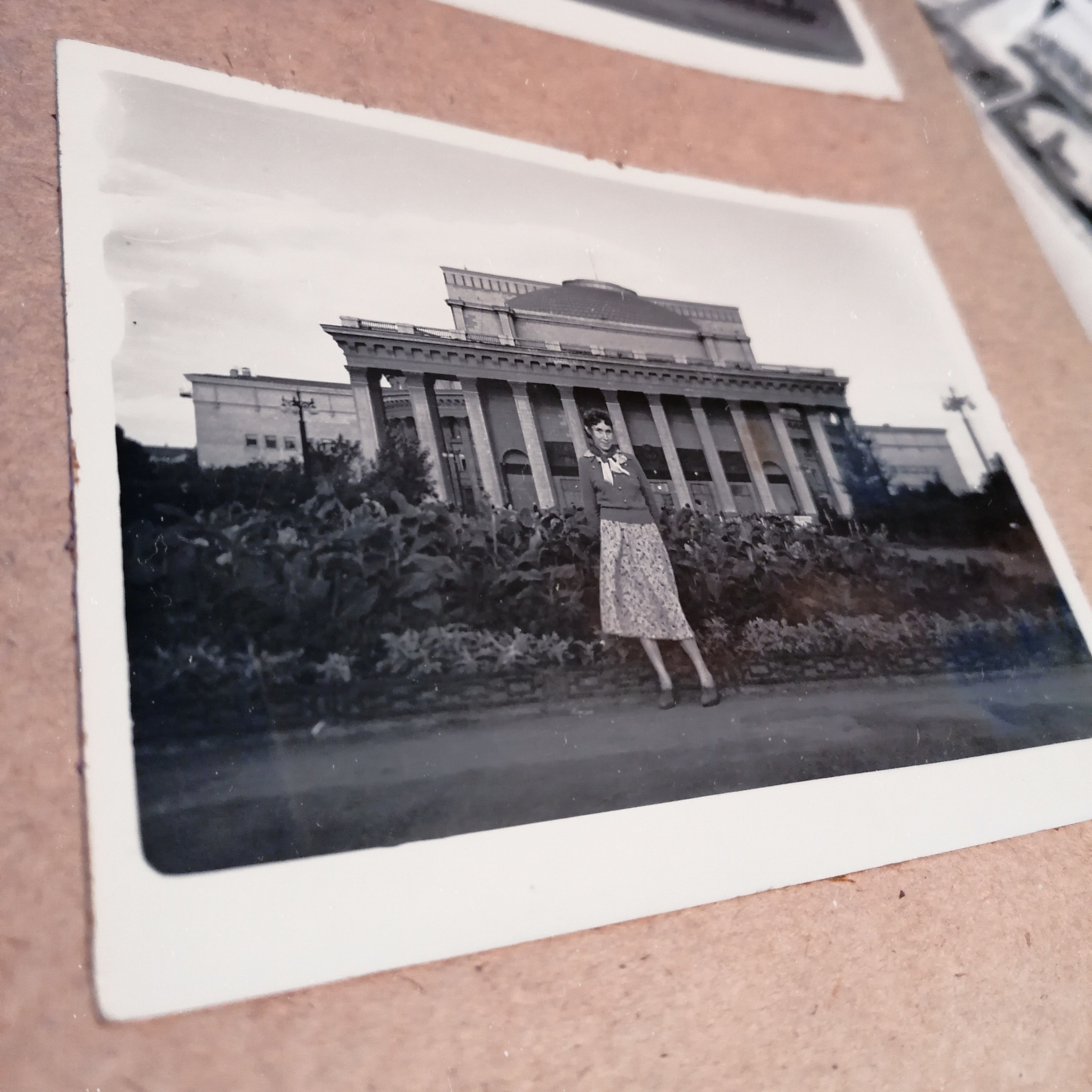 ...old album... - My, Russia, Novosibirsk, Retro, the USSR, The photo, Old photo, archive, Town, Theatre