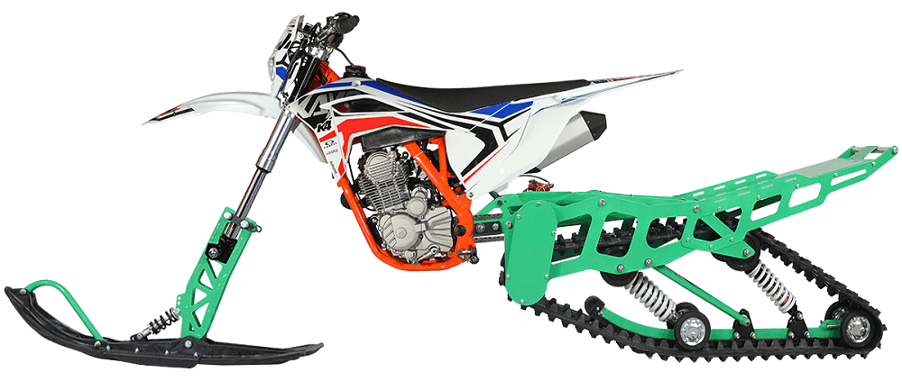 Track kit for KAYO 250cc motorcycles. cm - My, Snowbike, Motocross, Moto, Motorcycles, Video, Longpost