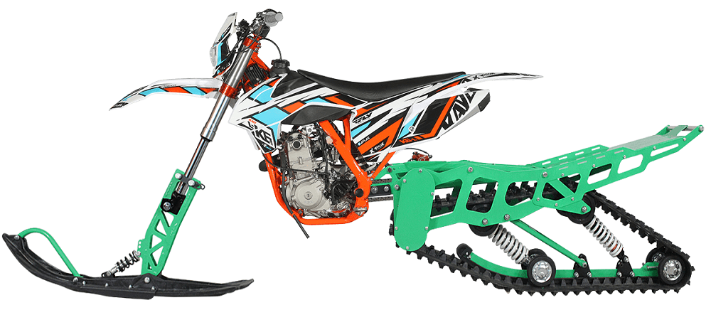 Track kit for KAYO 250cc motorcycles. cm - My, Snowbike, Motocross, Moto, Motorcycles, Video, Longpost